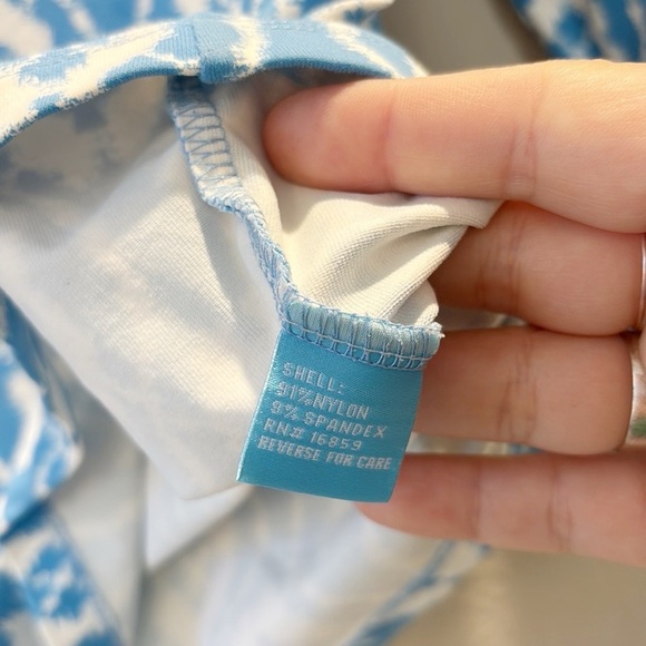 J. McLaughlin Signature Sinclair Crewneck Tee Shirt Catalina Cloth Blue Sz M - Picture 5 of 8